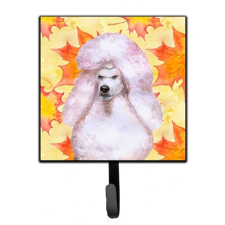 Jensendistributionservices White Standard Poodle Fall Leash or Key Holder MI1710152
